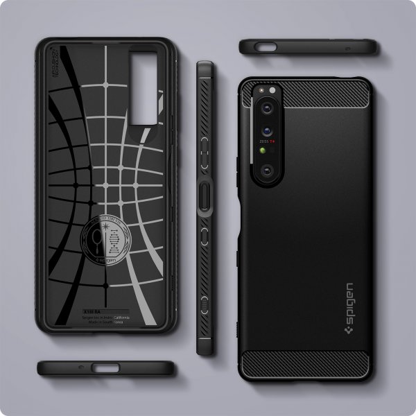 Spigen Sony Xperia 1 III Skal Rugged Armor Matte Black