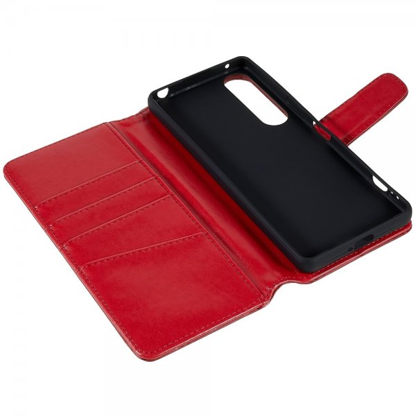 Nordic Covers Sony Xperia 1 IV Fodral Essential Leather Poppy Red