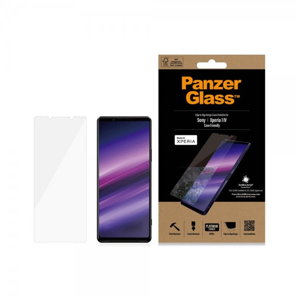 PanzerGlass Sony Xperia 1 IV Skärmskydd Edge-to-Edge Case Friendly