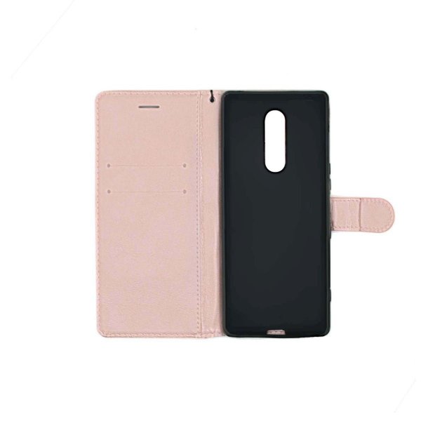 Sony Xperia 1 Fodral med Stativ Rosa