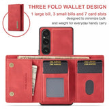 Dg.Ming Sony Xperia 1 V Skal M1 Series Löstagbar Korthållare Röd