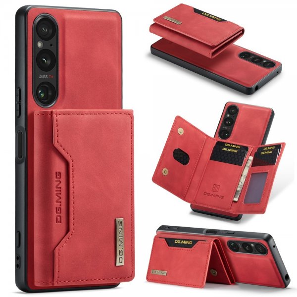 Dg.Ming Sony Xperia 1 V Skal M2 Series Löstagbar Korthållare Röd