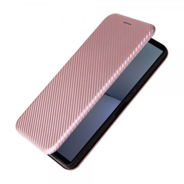 Sony Xperia 1 VI Fodral Kolfibertextur Roseguld