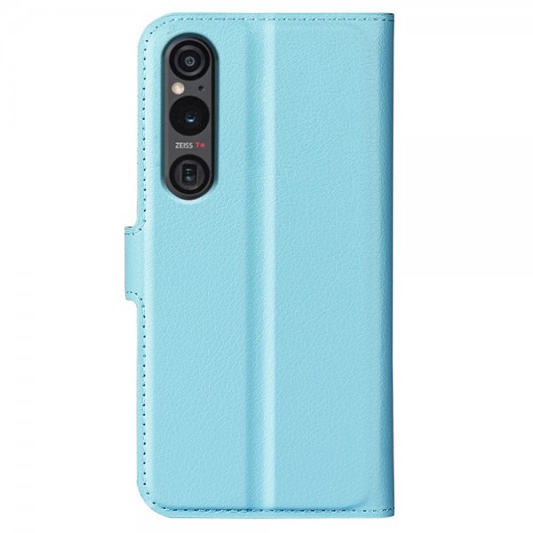 Sony Xperia 1 VI Fodral Litchi Blå