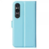 Sony Xperia 1 VI Fodral Litchi Blå