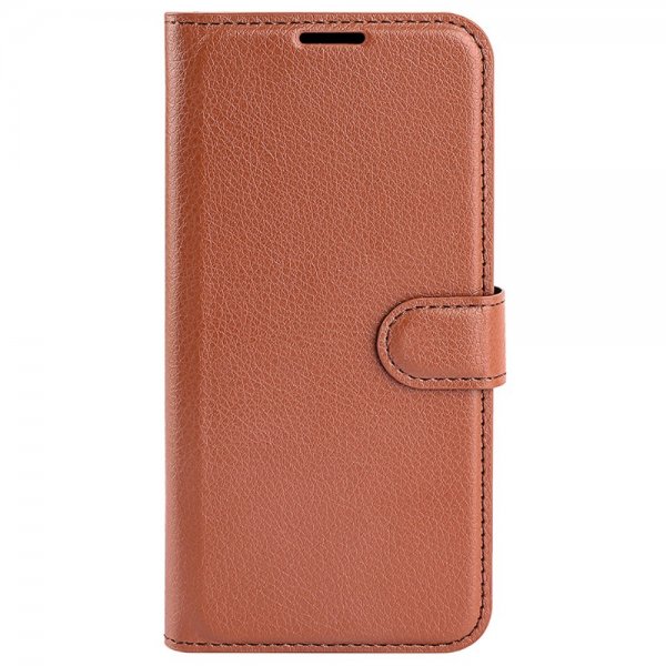 Sony Xperia 1 VI Fodral Litchi Brun