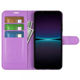 Sony Xperia 1 VI Fodral Litchi Lila
