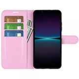 Sony Xperia 1 VI Fodral Litchi Rosa