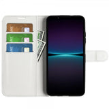 Sony Xperia 1 VI Fodral Litchi Vit