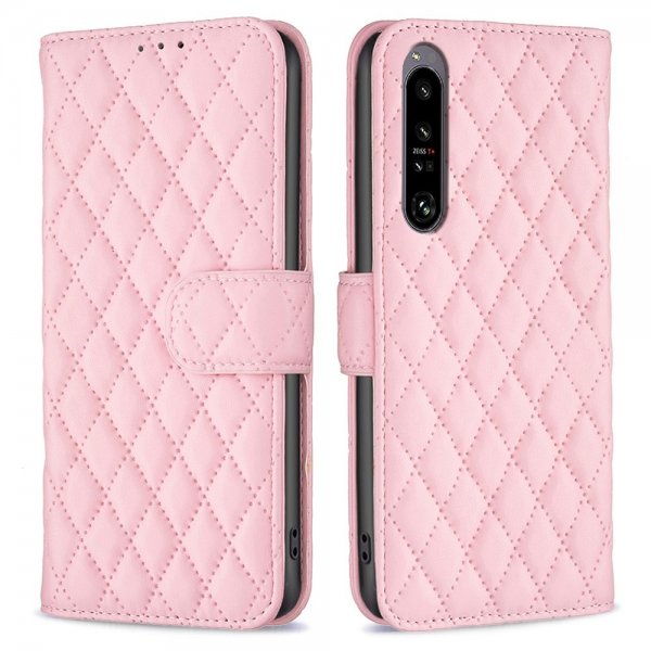 Sony Xperia 1 VI Fodral Rombmönster Rosa