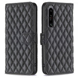 Sony Xperia 1 VI Fodral Rombmönster Svart