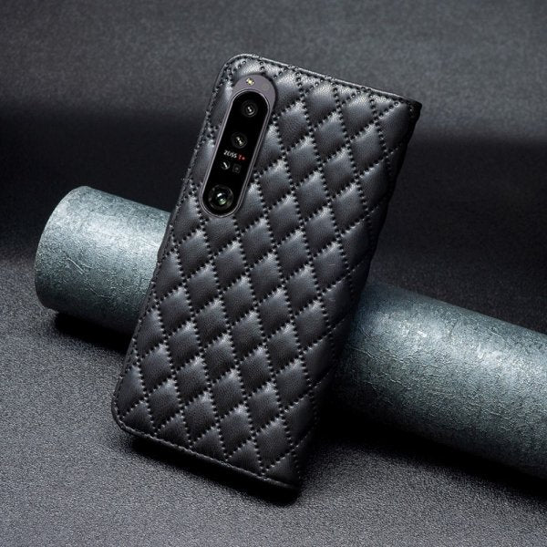 Sony Xperia 1 VI Fodral Rombmönster Svart
