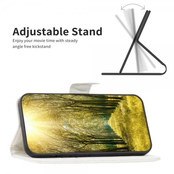 Sony Xperia 1 VI Fodral Rombmönster Vit