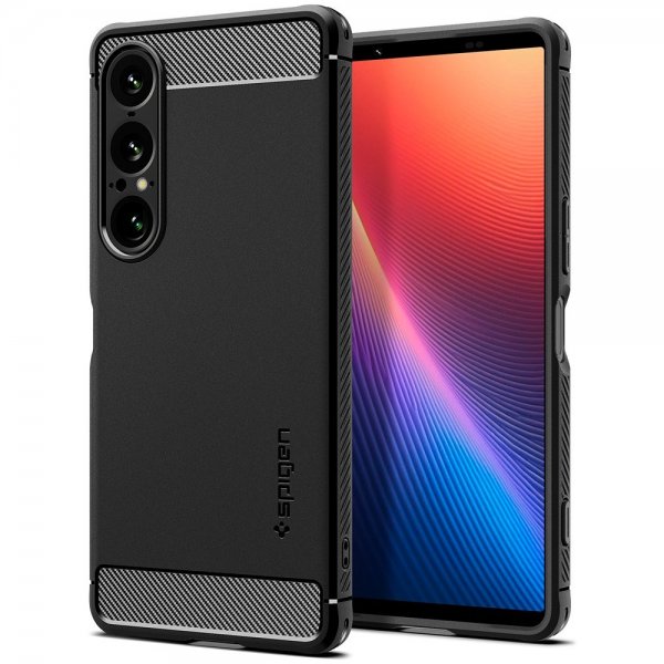 Spigen Sony Xperia 1 VII Skal Rugged Armor Matte Black