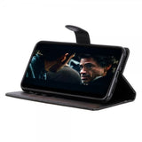 Sony Xperia 10 II Fodral Litchi Svart