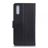 Sony Xperia 10 II Fodral Litchi Svart