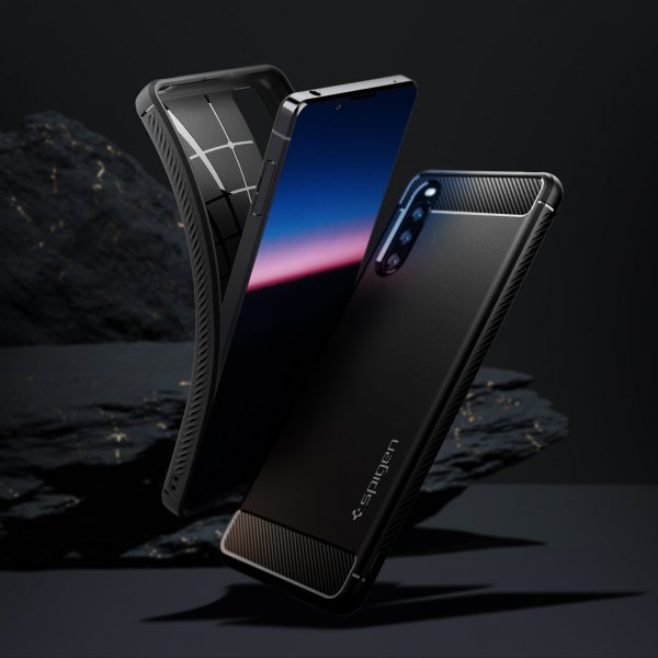 Spigen Sony Xperia 10 III Skal Rugged Armor Matte Black