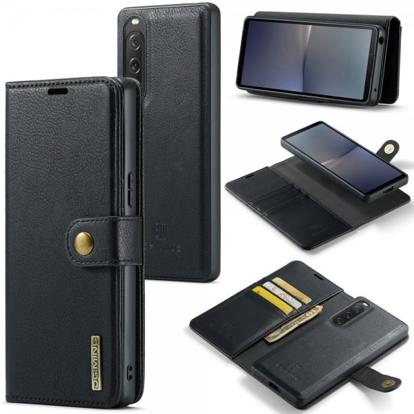 Dg.Ming Sony Xperia 10 V Fodral med Löstagbart Skal Svart