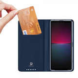 Dux Ducis Sony Xperia 10 V Fodral Skin Pro Series Blå