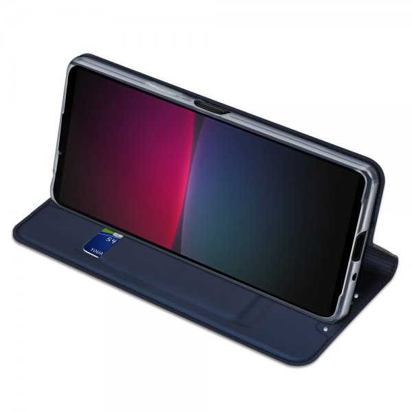 Dux Ducis Sony Xperia 10 V Fodral Skin Pro Series Blå