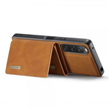 Dg.Ming Sony Xperia 10 V Skal M1 Series Löstagbar Korthållare Brun
