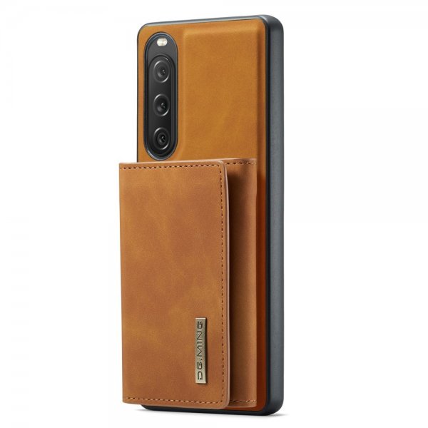Dg.Ming Sony Xperia 10 V Skal M1 Series Löstagbar Korthållare Brun