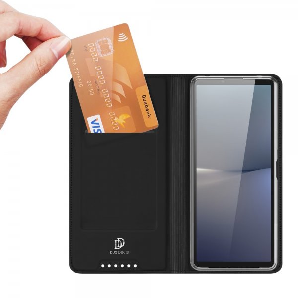 Dux Ducis Sony Xperia 10 VI Fodral Skin Pro Series Svart