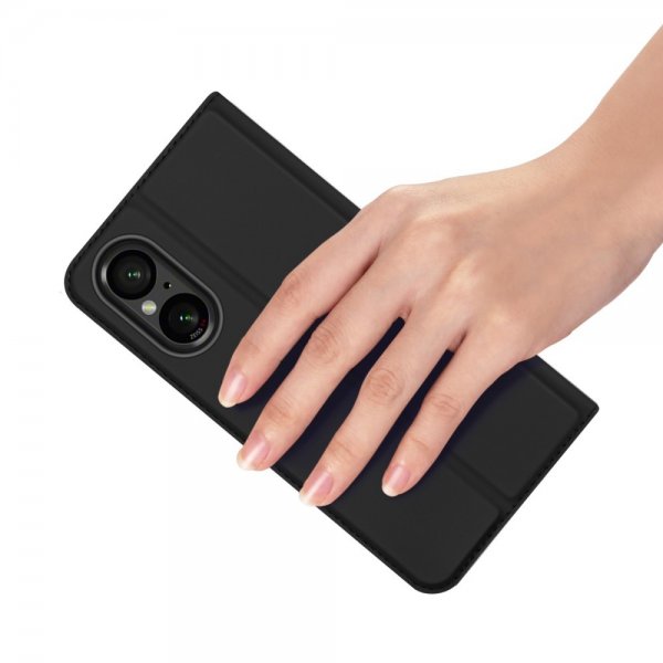 Dux Ducis Sony Xperia 10 VI Fodral Skin Pro Series Svart