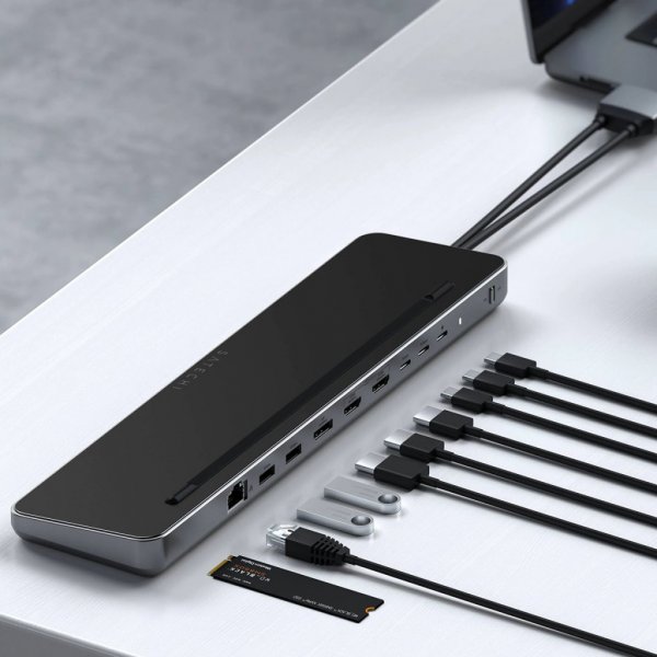Satechi Dual Dock Stand Docking Station NVMe SSD Enclosure