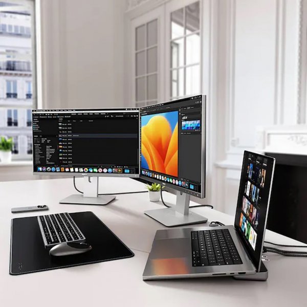 Satechi Dual Dock Stand Docking Station NVMe SSD Enclosure