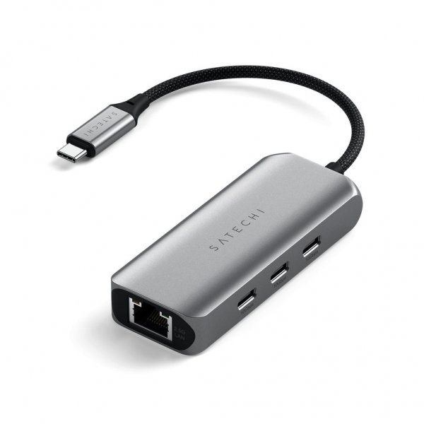 Satechi 4-i-1 USB-C-hubb med 2.5 Gigabit Ethernet