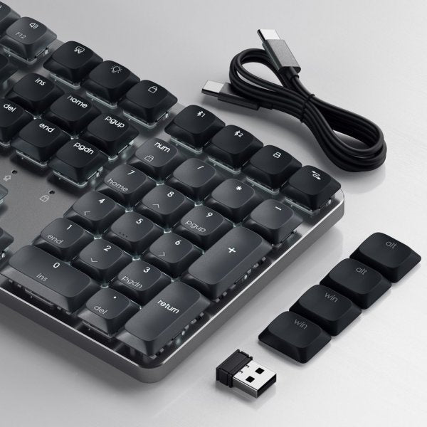 Satechi SM3 Slim Mekaniskt Bluetooth Tangentbord Mörkgrå