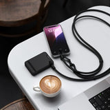 Satechi OntheGo Lanyardkabel USB-C 1.5m Svart