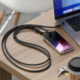Satechi OntheGo Lanyardkabel USB-C 1.5m Svart