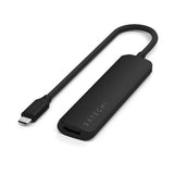 Satechi 4-i-1 USB-C Slim Multiport Adapter 4K Svart