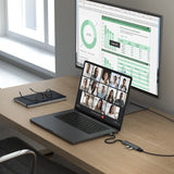 Satechi 4-i-1 USB-C Slim Multiport Adapter 4K Space Gray