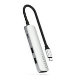 Satechi 4-i-1 USB-C Slim Multiport Adapter 4K Silver
