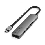 Satechi 6-i-1 USB-C Slim Multiport Adapter Space Gray