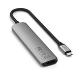 Satechi 6-i-1 USB-C Slim Multiport Adapter Space Gray