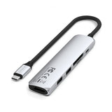Satechi 6-i-1 USB-C Slim Multiport Adapter Silver