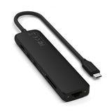 Satechi 7-i-1 USB-C Slim Multiport Adapter med Ethernet Svart