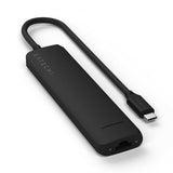 Satechi 7-i-1 USB-C Slim Multiport Adapter med Ethernet Svart