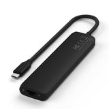 Satechi 7-i-1 USB-C Slim Multiport Adapter med Ethernet Svart