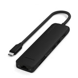 Satechi 7-i-1 USB-C Slim Multiport Adapter med Ethernet Svart