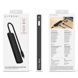 Satechi 7-i-1 USB-C Slim Multiport Adapter med Ethernet Svart