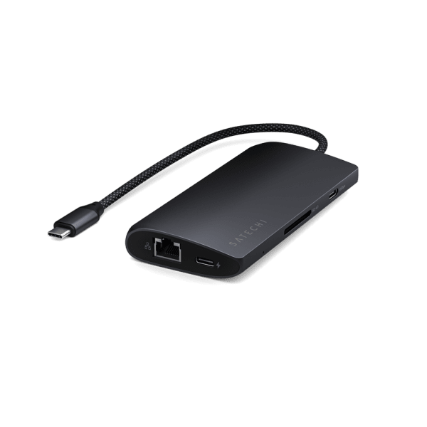 Satechi USB-C Multiport Adapter 8K With Ethernet V3 Midnight