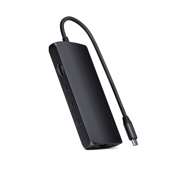 Satechi USB-C Multiport Adapter 8K With Ethernet V3 Midnight