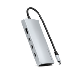 Satechi USB-C Multiport Adapter 8K With Ethernet V3 Silver