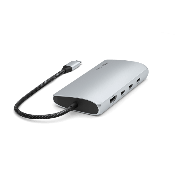 Satechi USB-C Multiport Adapter 8K With Ethernet V3 Silver