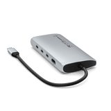 Satechi USB-C Multiport Adapter 8K With Ethernet V3 Silver